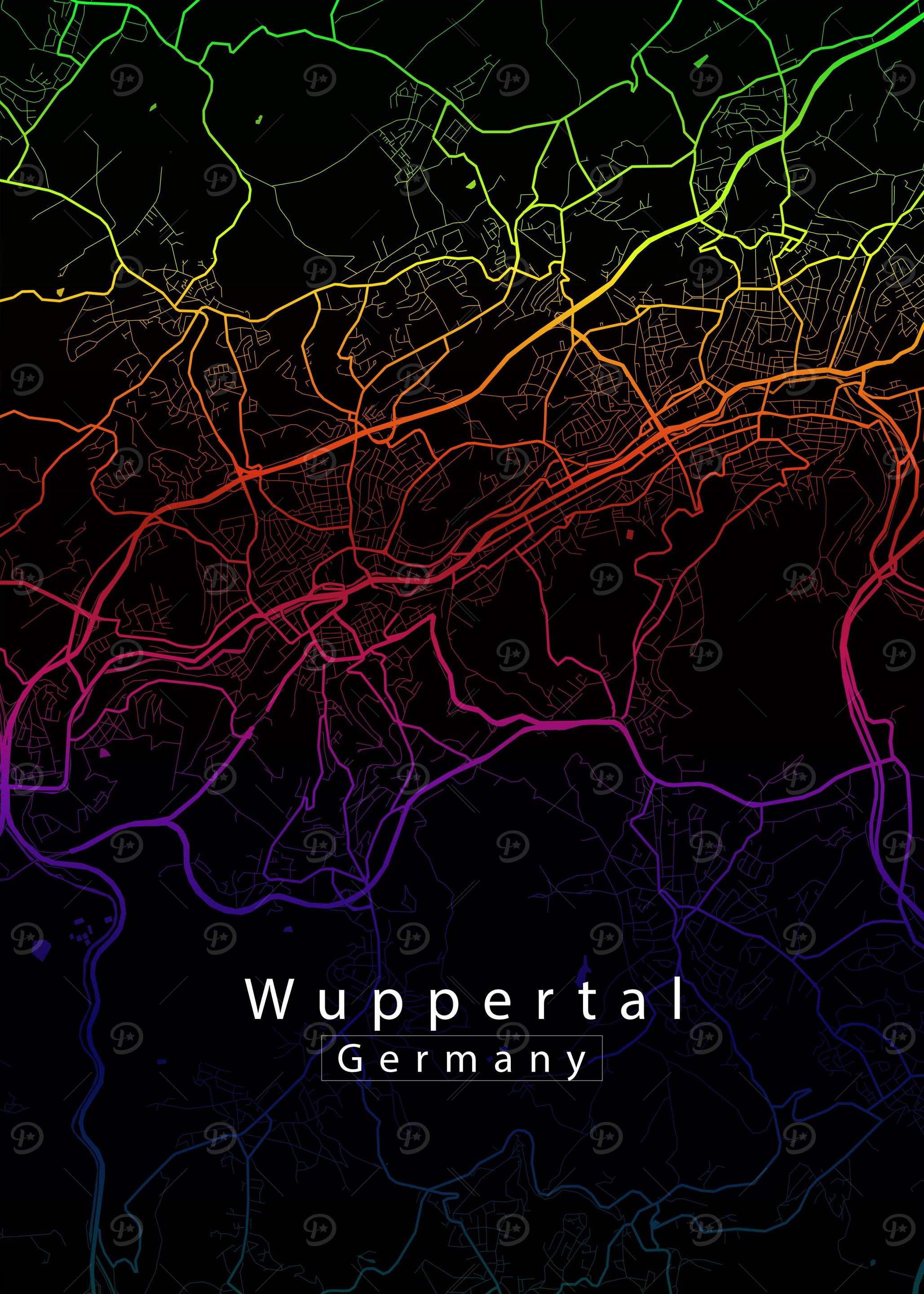 Wuppertal City Map