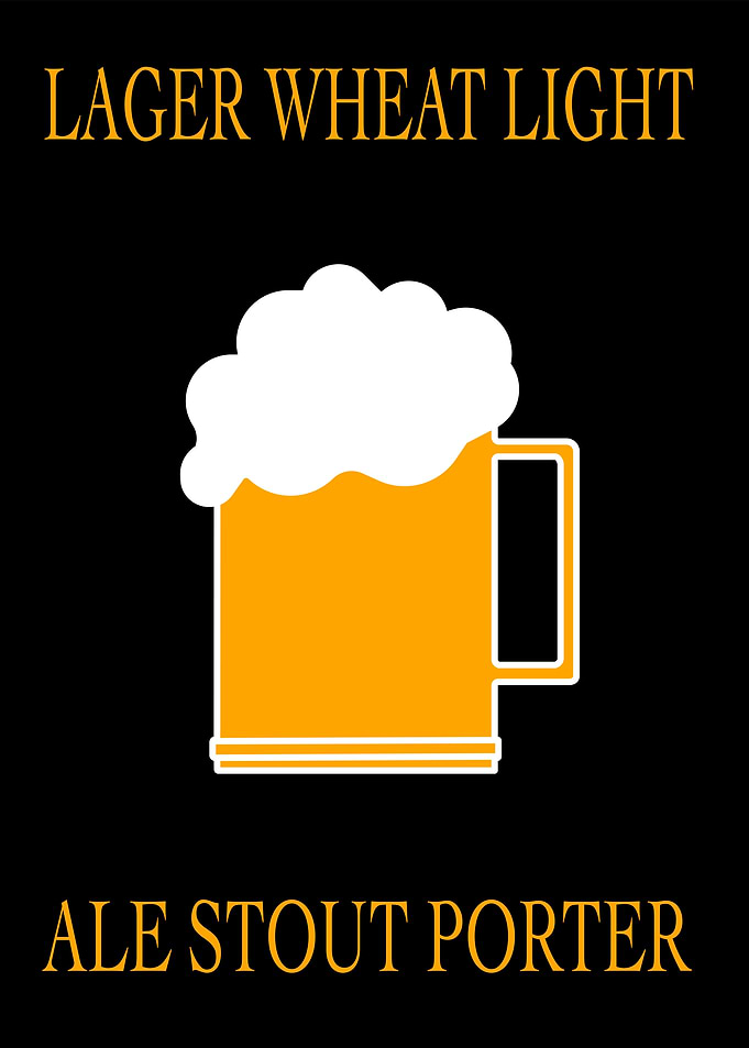 Abstract Beer Style Sign