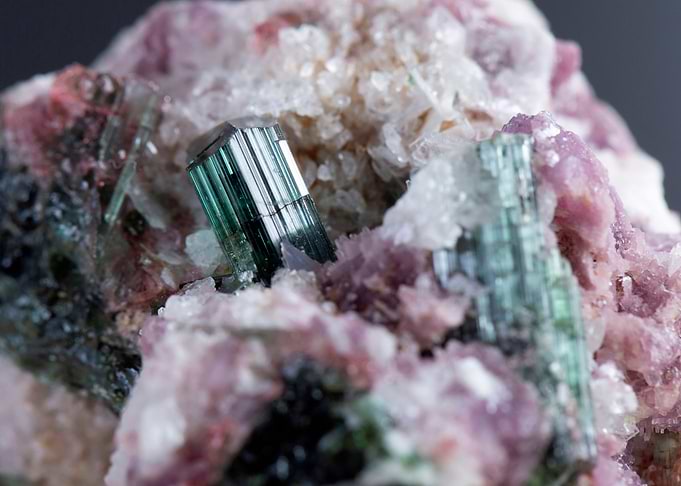 tourmaline mineral crystal