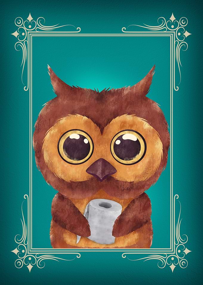 Owl Butt Napkin