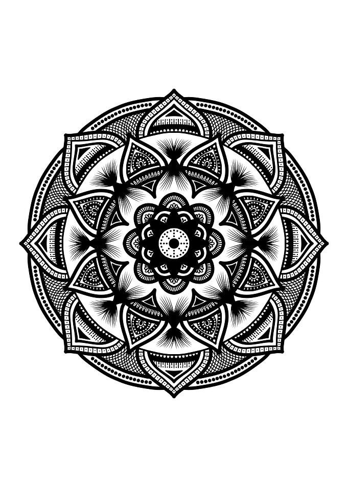 Mandala Black M111