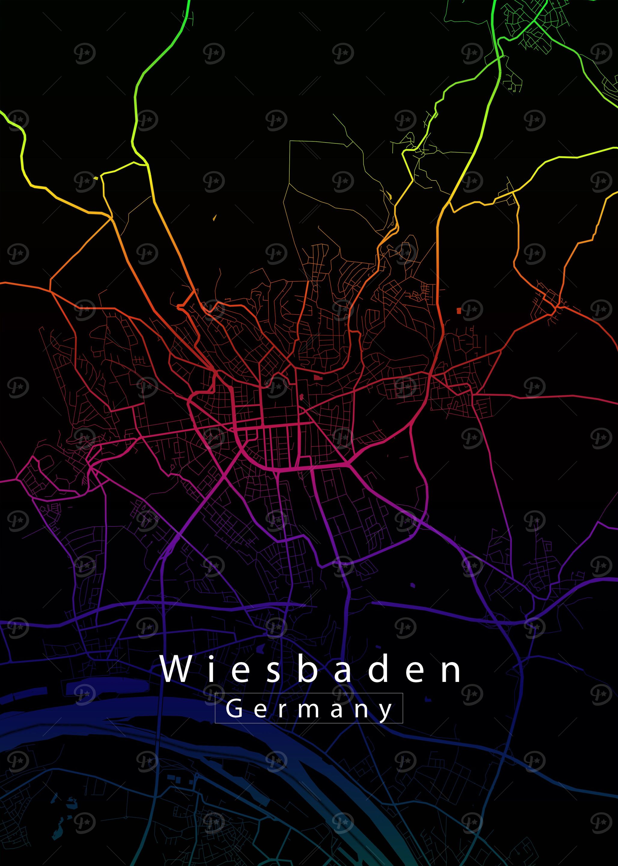Wiesbaden City Map
