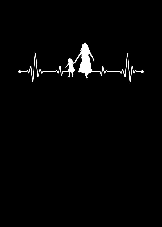 Mom Daughter Heartbeat