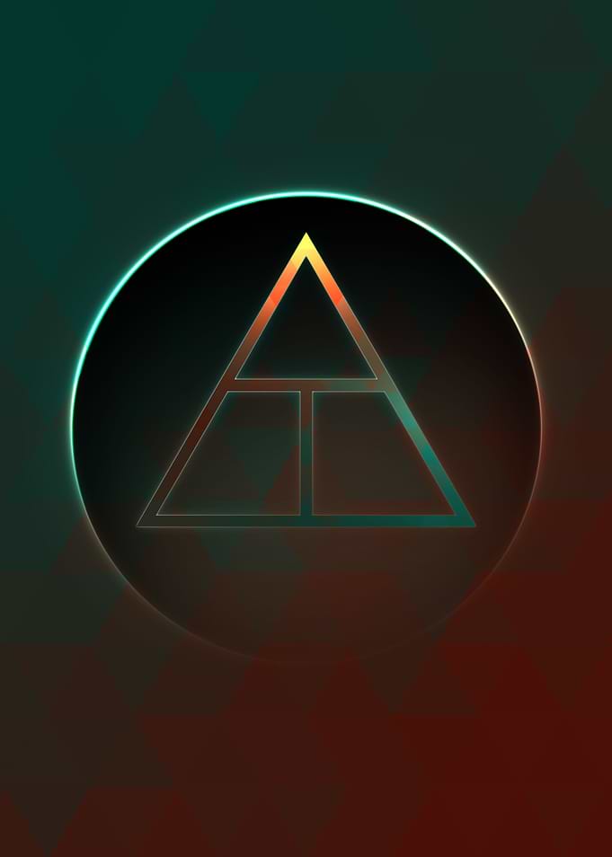 Neon Magic Circle Sign Art