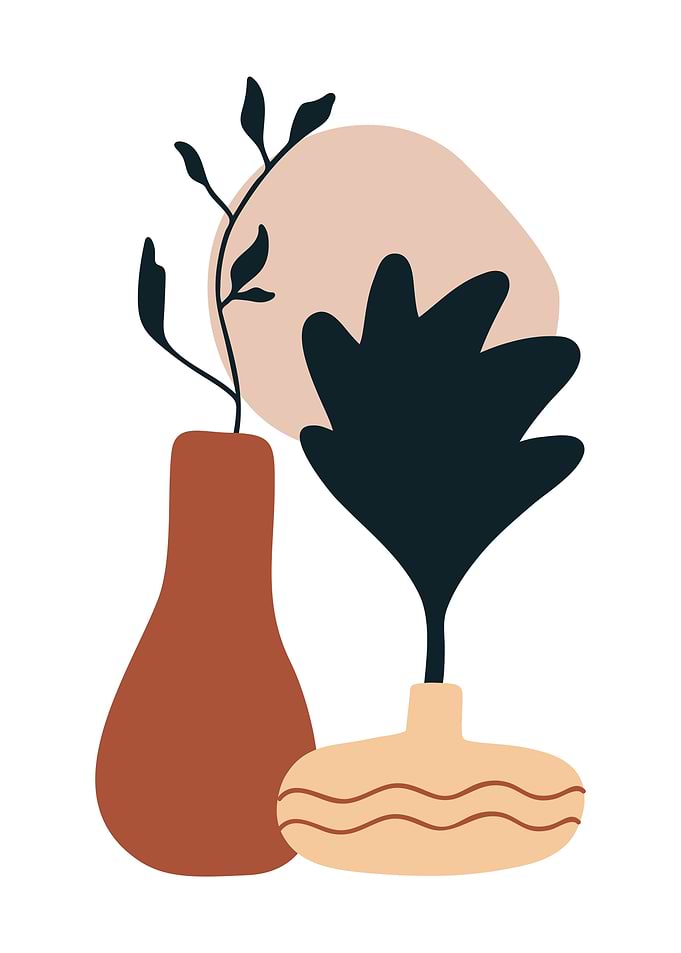 Scandinavian flower vase