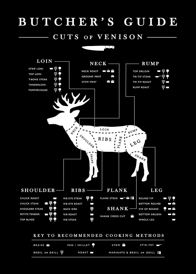 cuts of venison