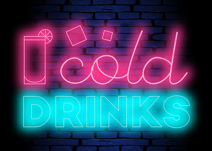 Vaporwave Cocktail Bar