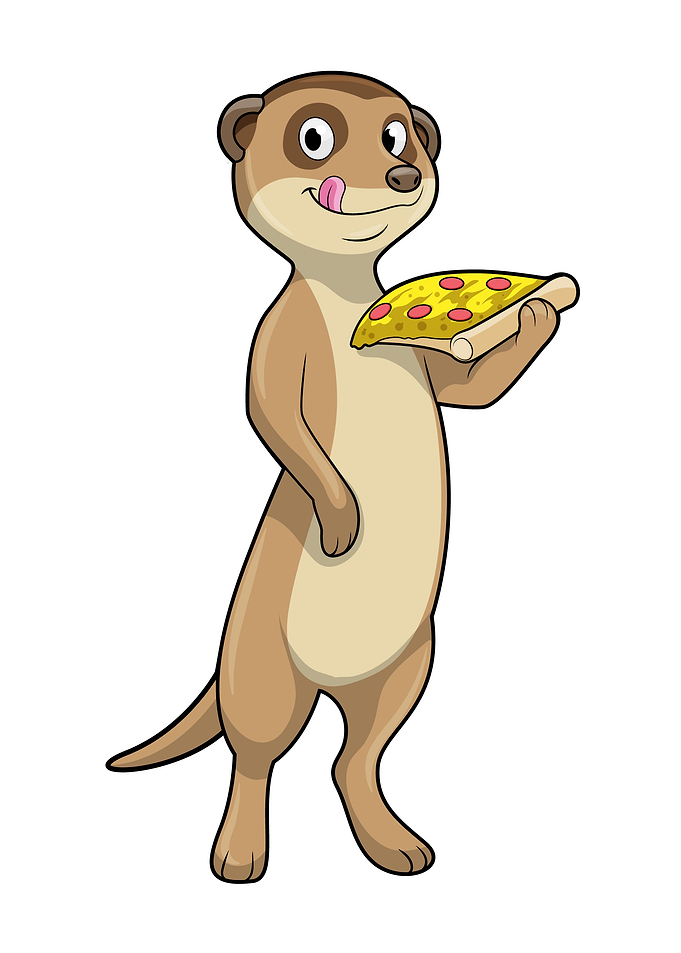 Meerkat Piece of Pizza