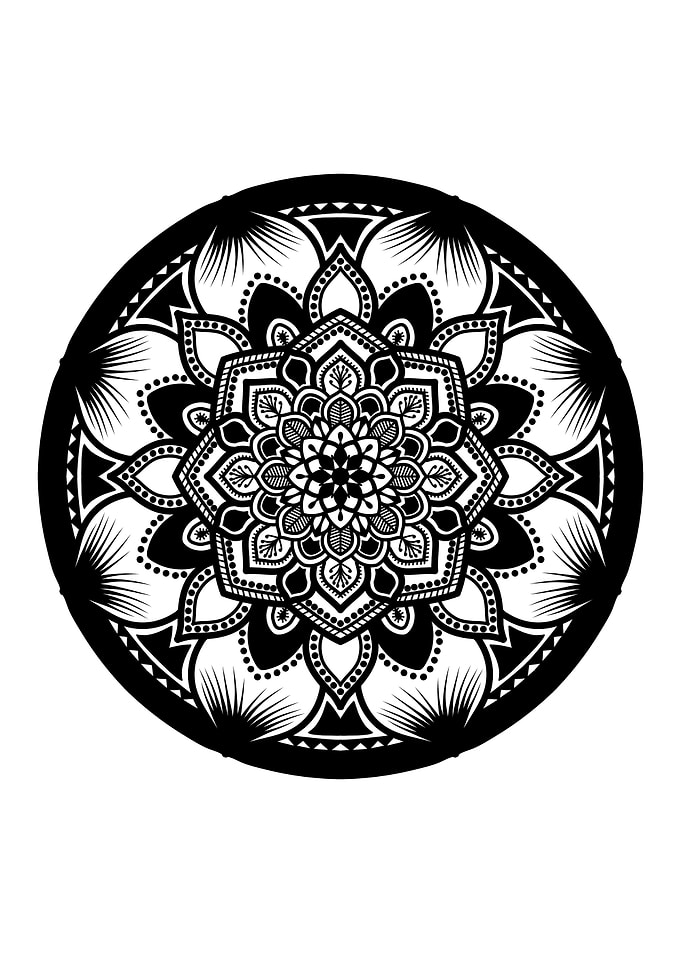 Mandala Black M118