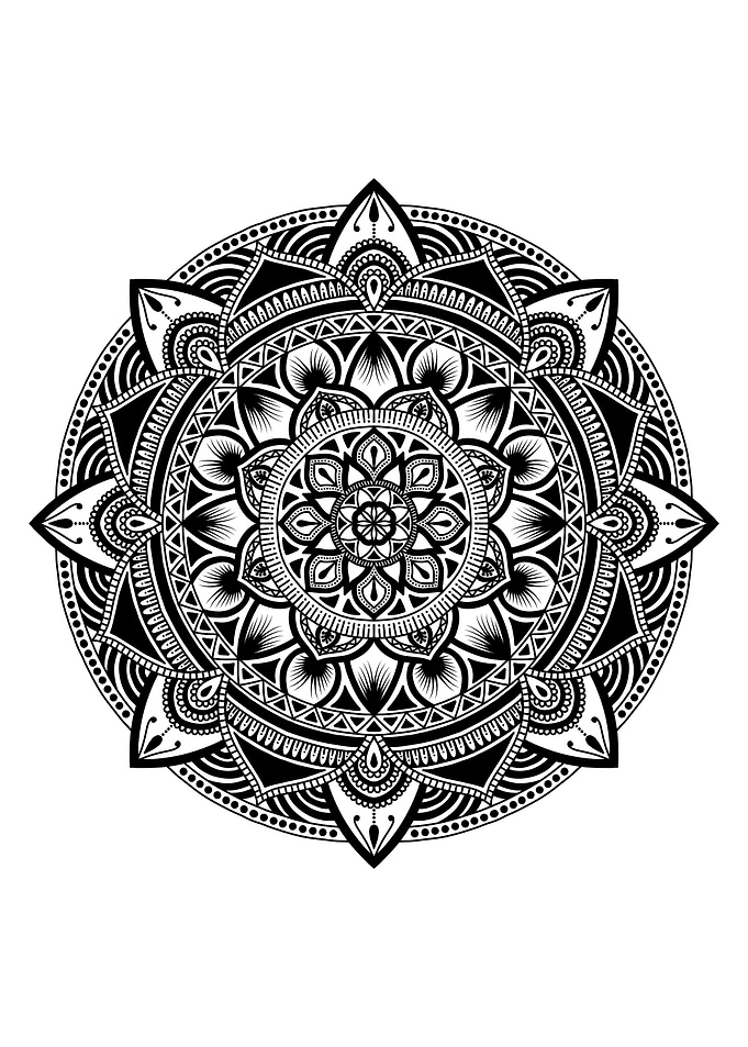 Mandala Black M113