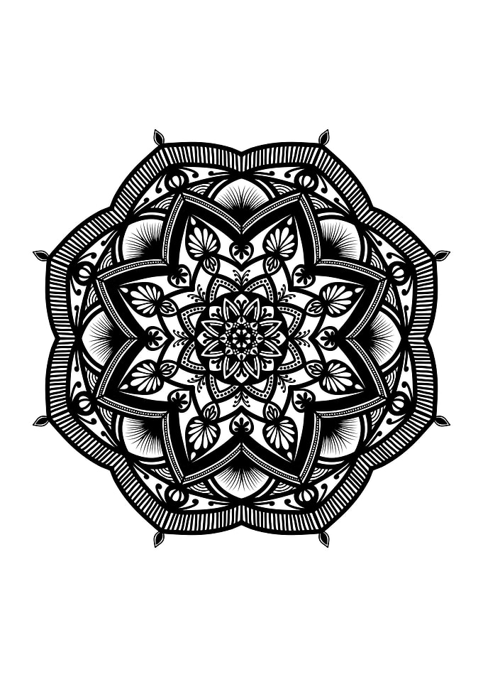 Mandala Black M112