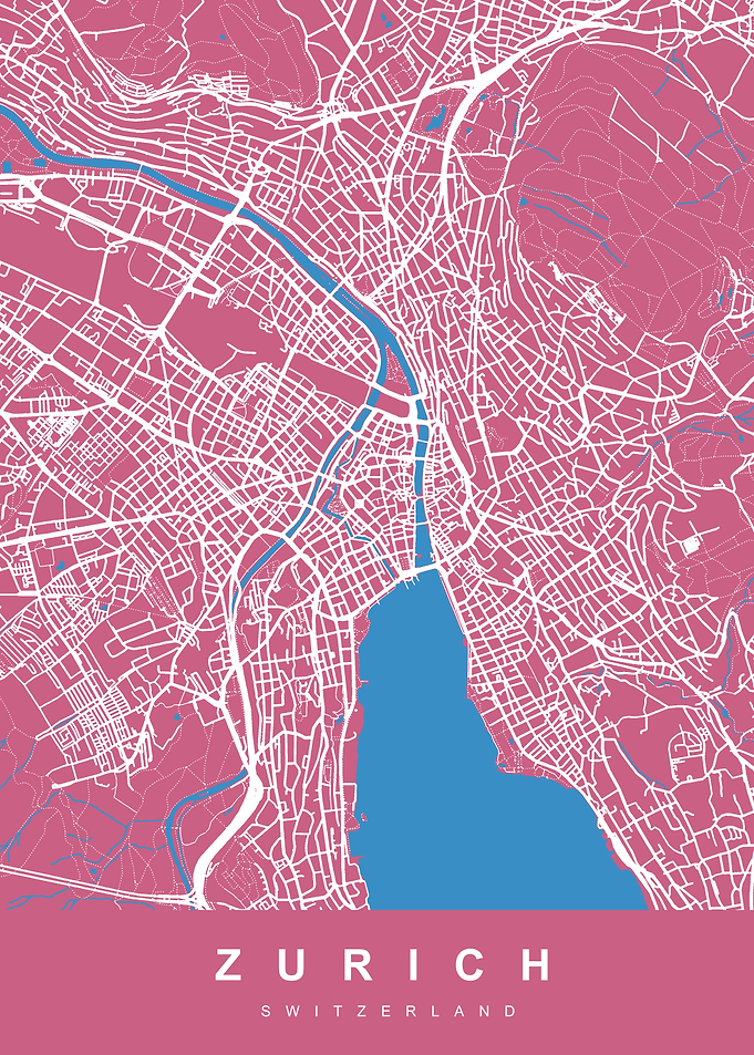 ZURICH Map SWITZERLAND