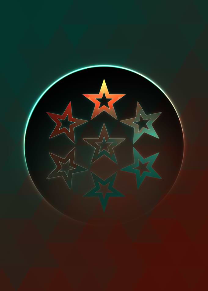 Rainbow Geometric Symbol