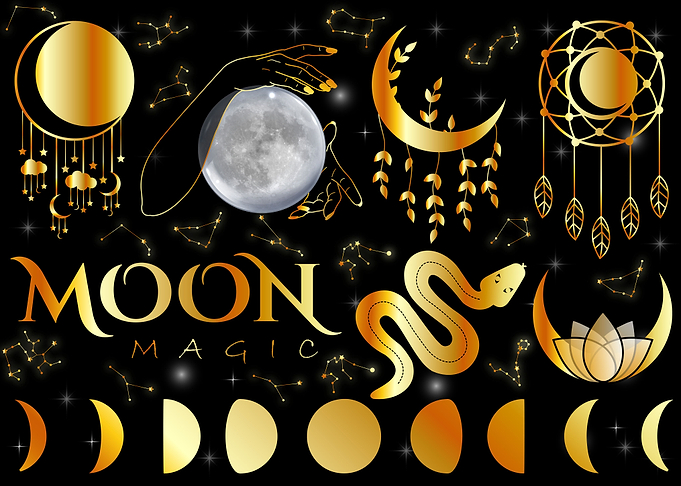 Occult Moon magic mystic
