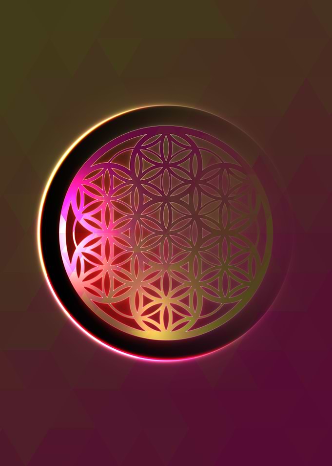Prismatic Geometric Glyph