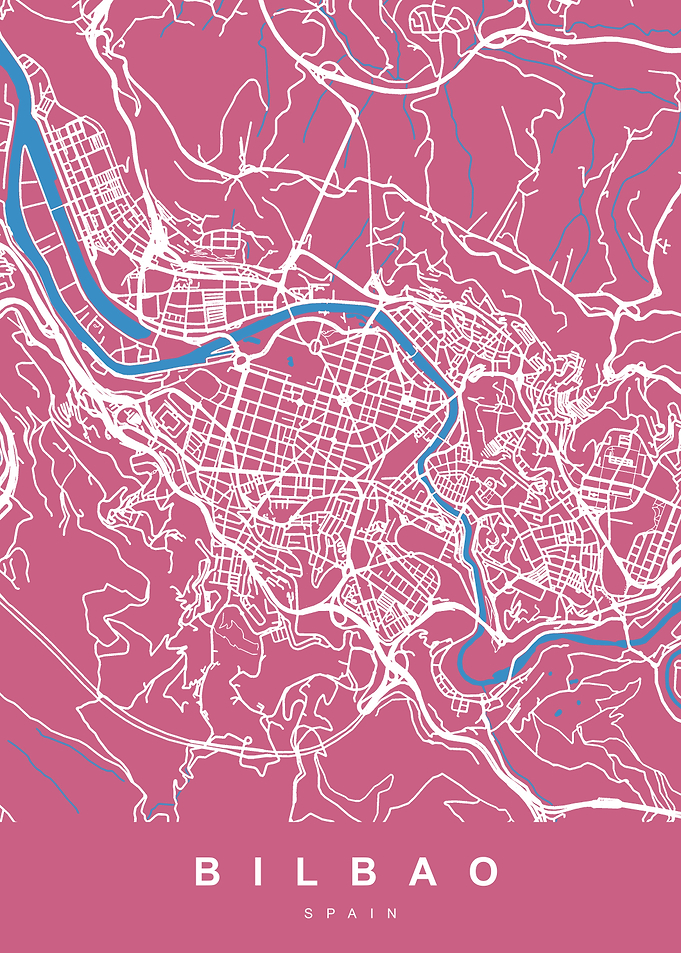 BILBAO Map SPAIN