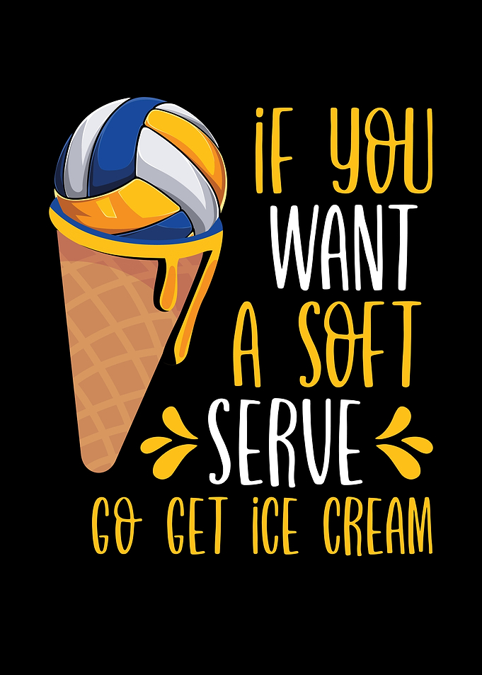 Volleyball ice cream