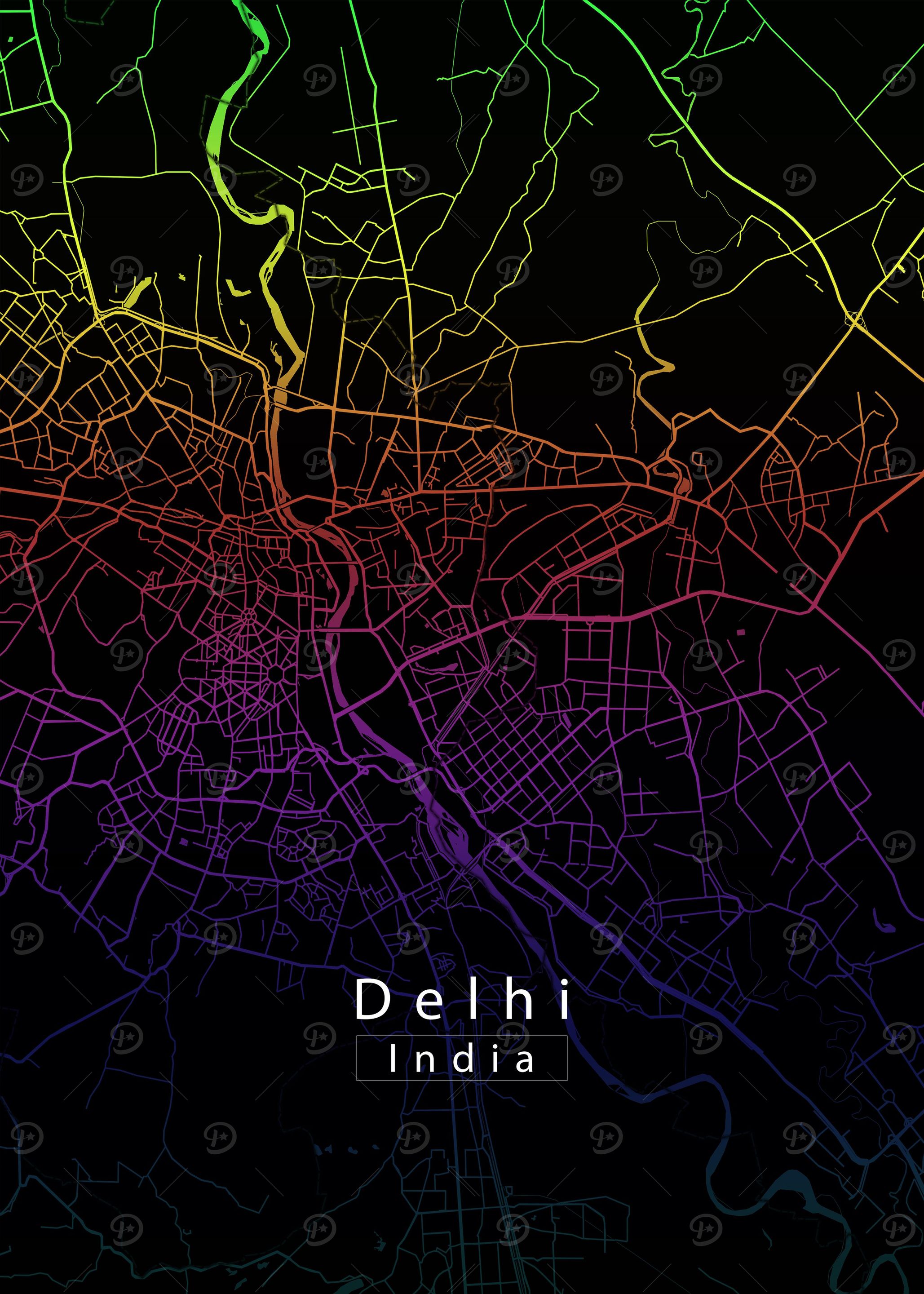 Delhi City Map