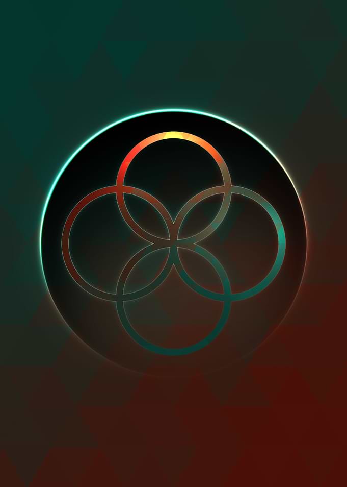 Prismatic Geometric Glyph