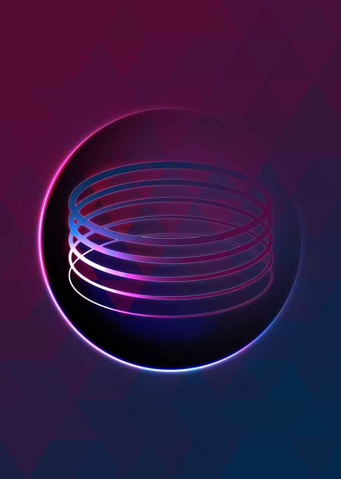 Prismatic Geometric Glyph