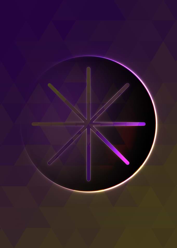 Rainbow Geometric Symbol