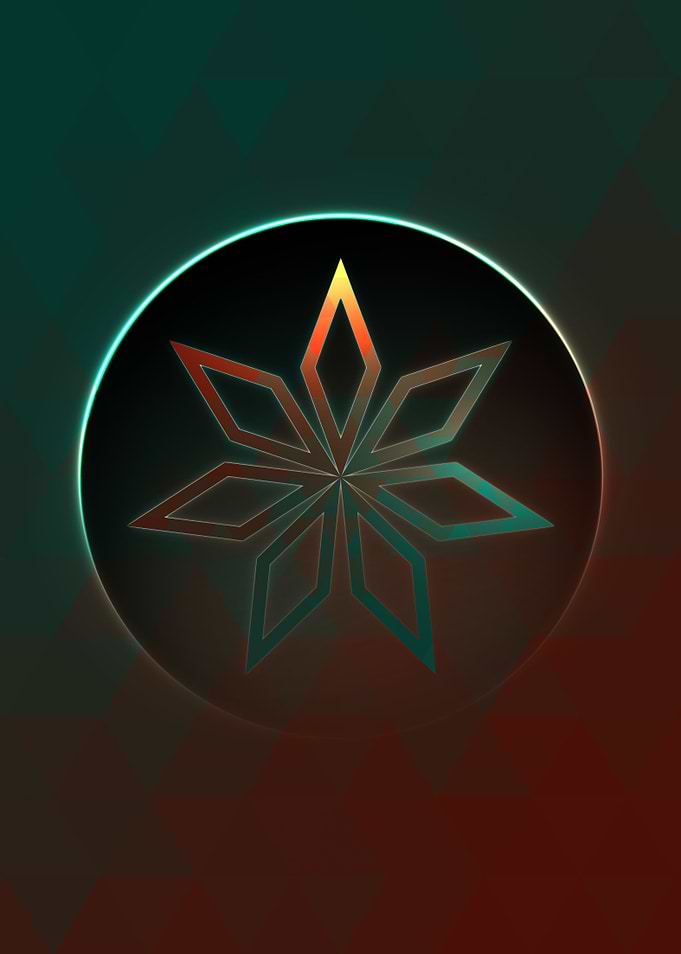 Neon Magic Circle Sign Art