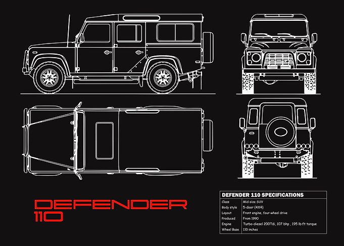 Defender 110 Blueprint