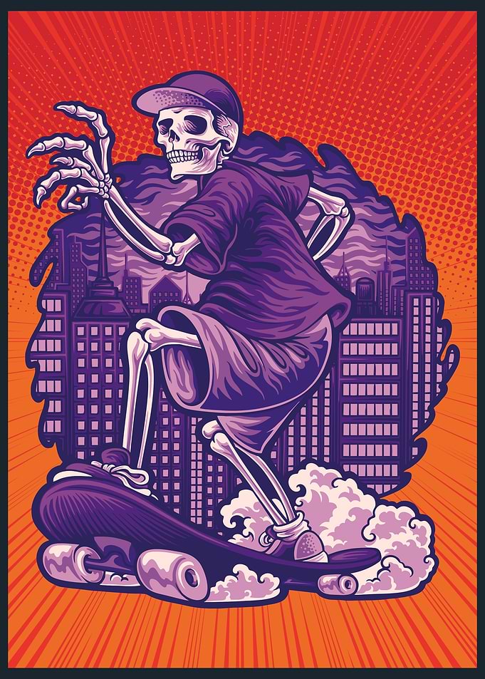 Skull Skaters Art