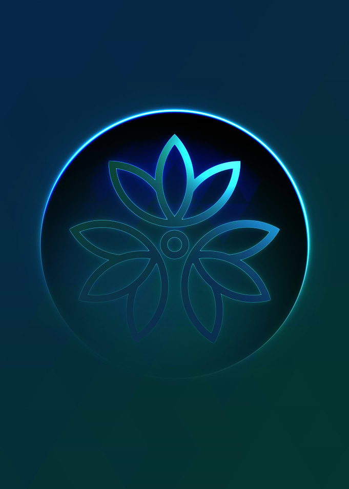 Neon Magic Circle Sign Art