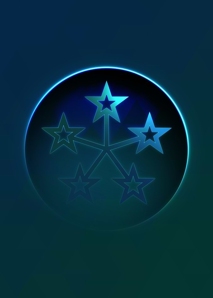 Prismatic Geometric Glyph