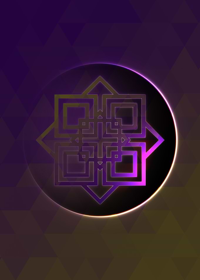 Prismatic Geometric Glyph