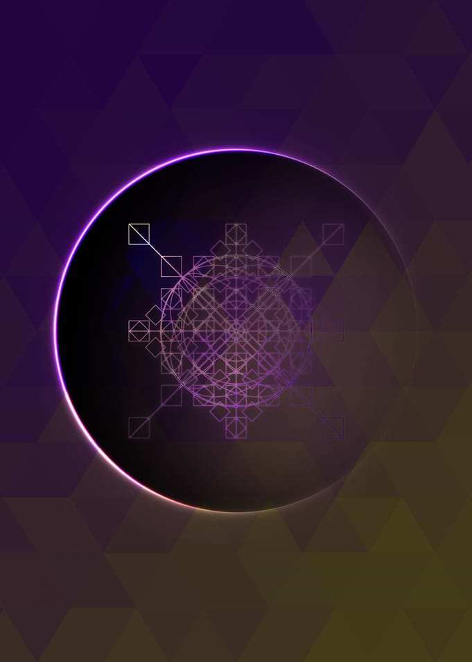 Neon Magic Circle Sign Art