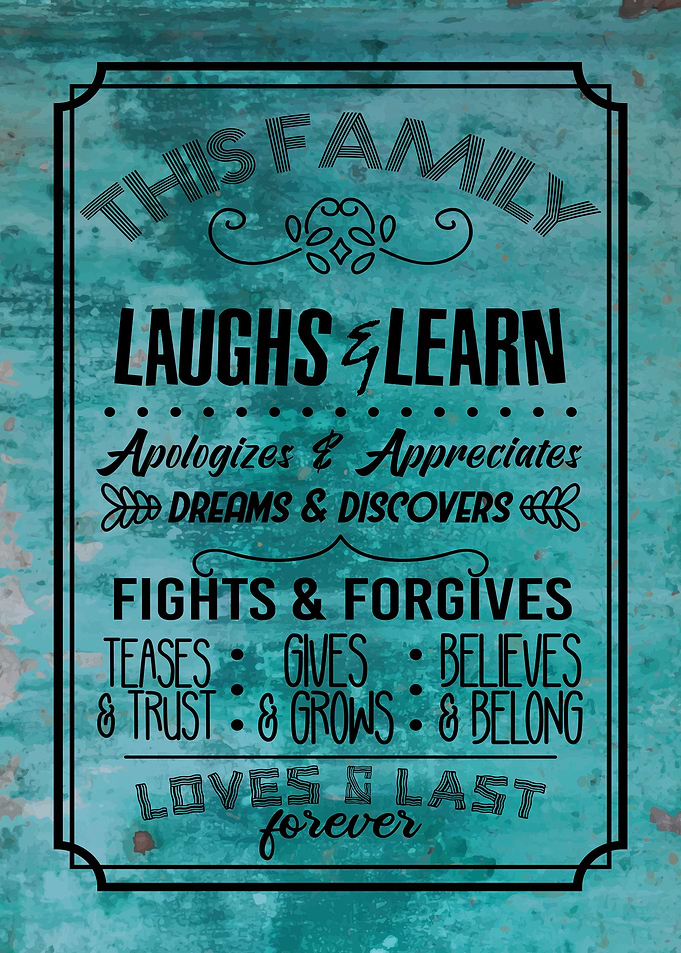 Family Rules Wall Decor