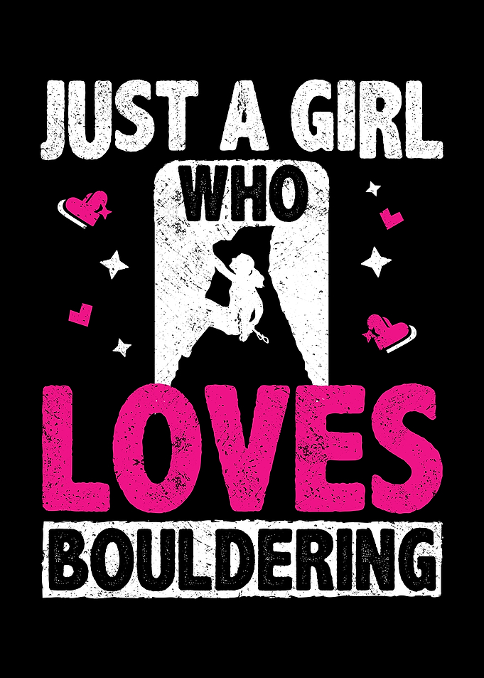 Girl Who Loves Bouldering