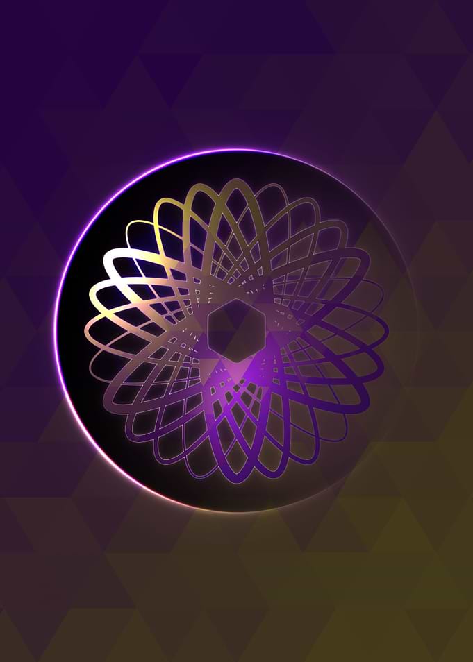 Neon Magic Circle Sign Art