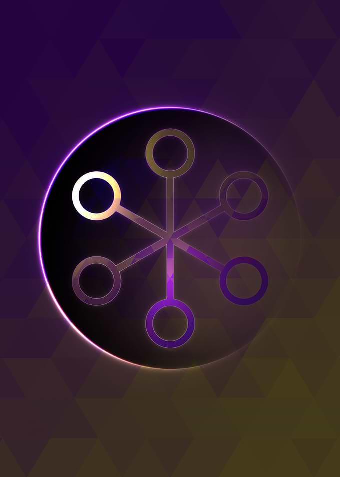 Neon Magic Circle Sign Art
