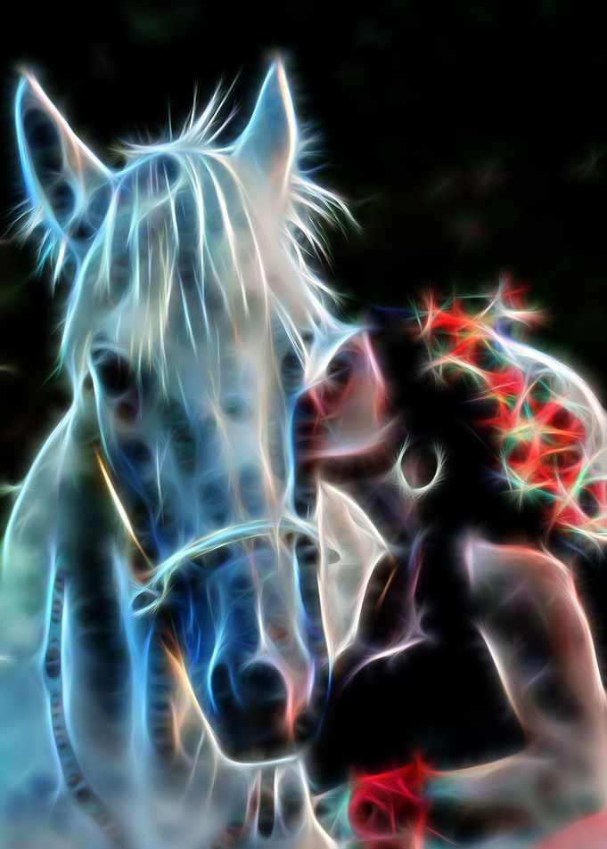 Gipsy Woman With Horse