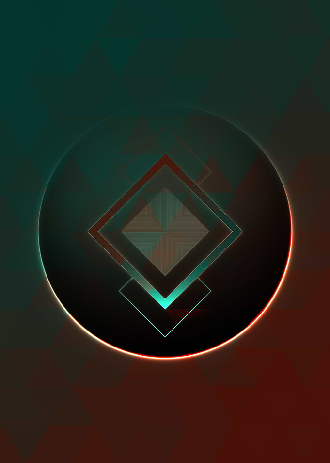 Rainbow Geometric Symbol