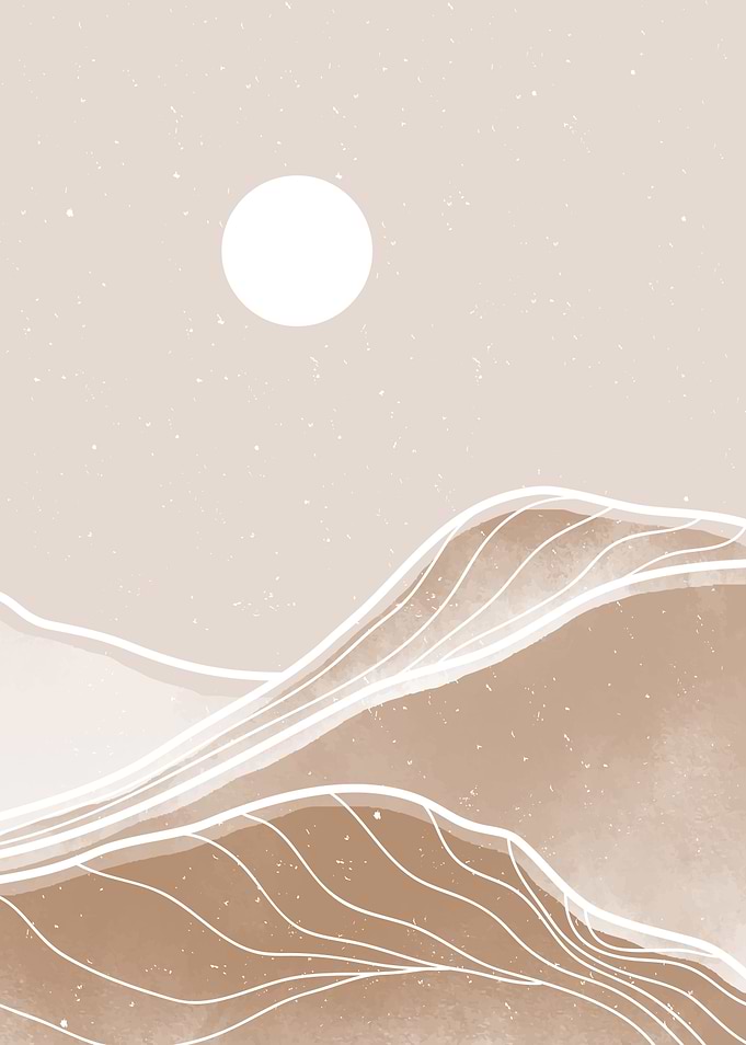 Mountain and ocean wave