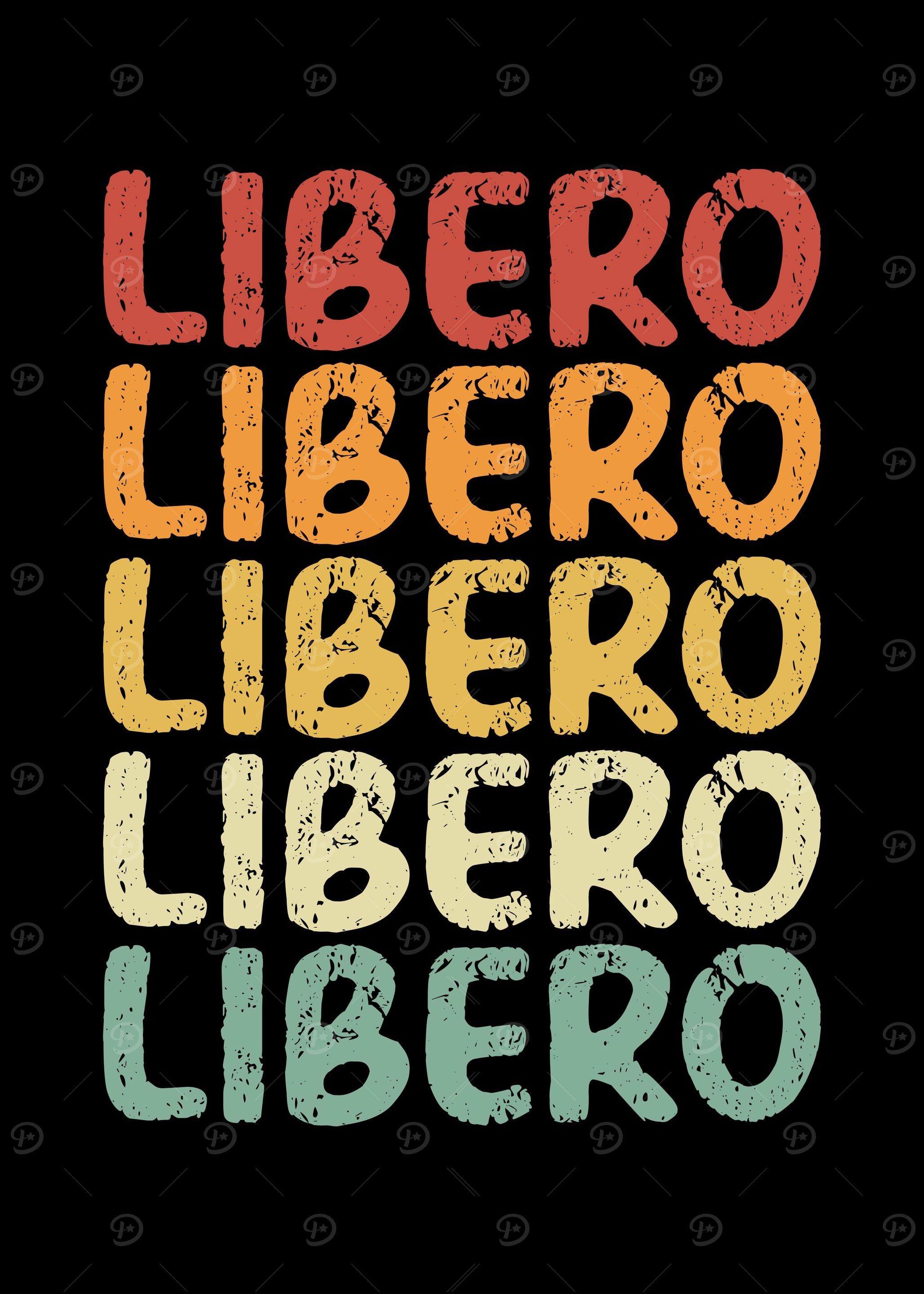 Volleyball libero retro