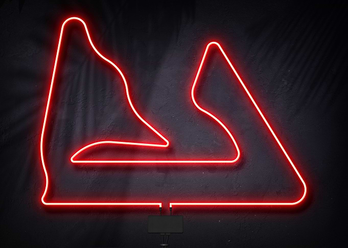 Race Track Bahrain Neon