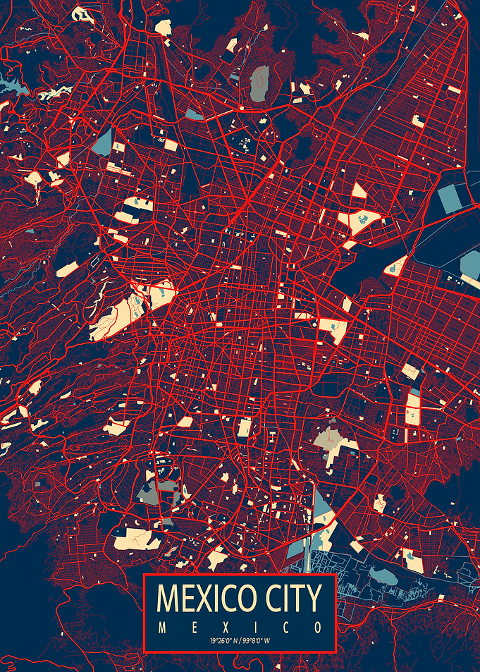 Mexico City Map Hope