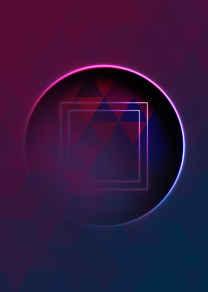 Rainbow Geometric Symbol