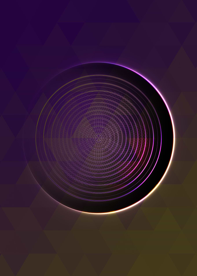 Prismatic Geometric Glyph