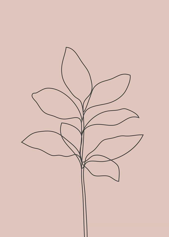 Scandinavian tropical leaf