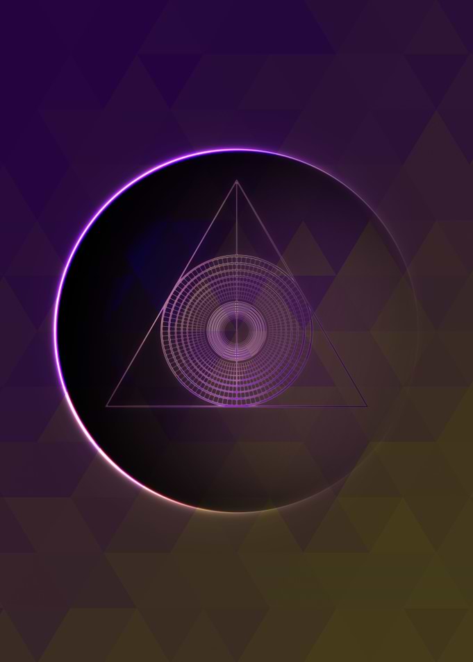 Rainbow Geometric Symbol