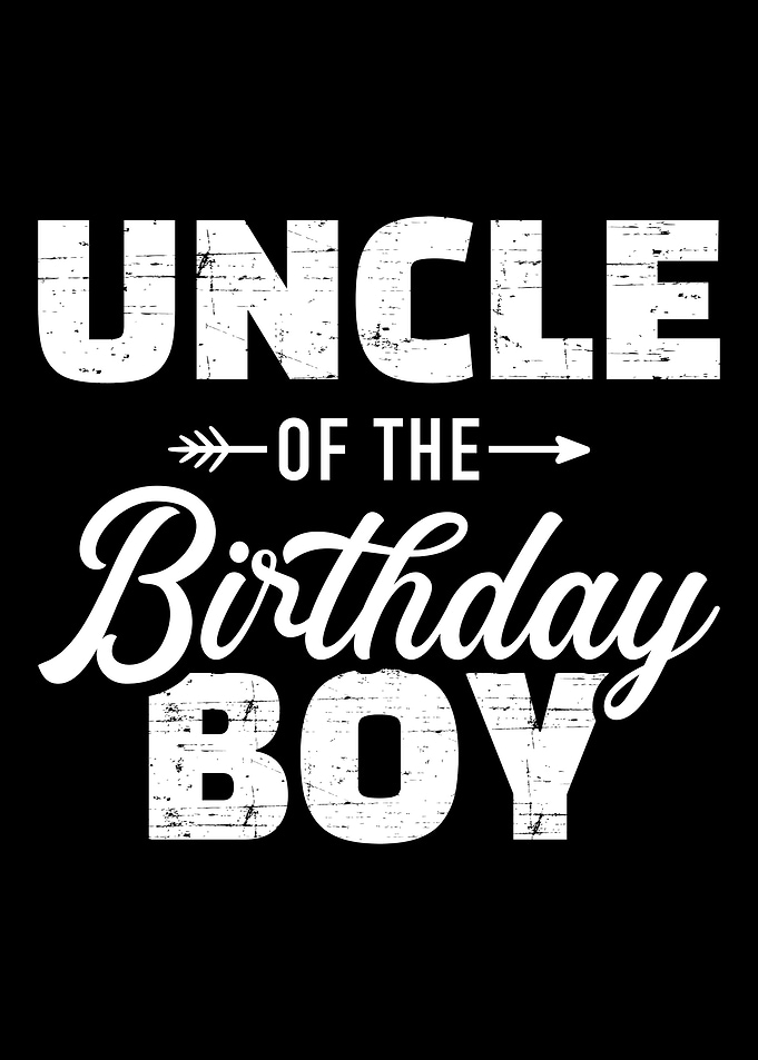 Uncle of the birthday boy