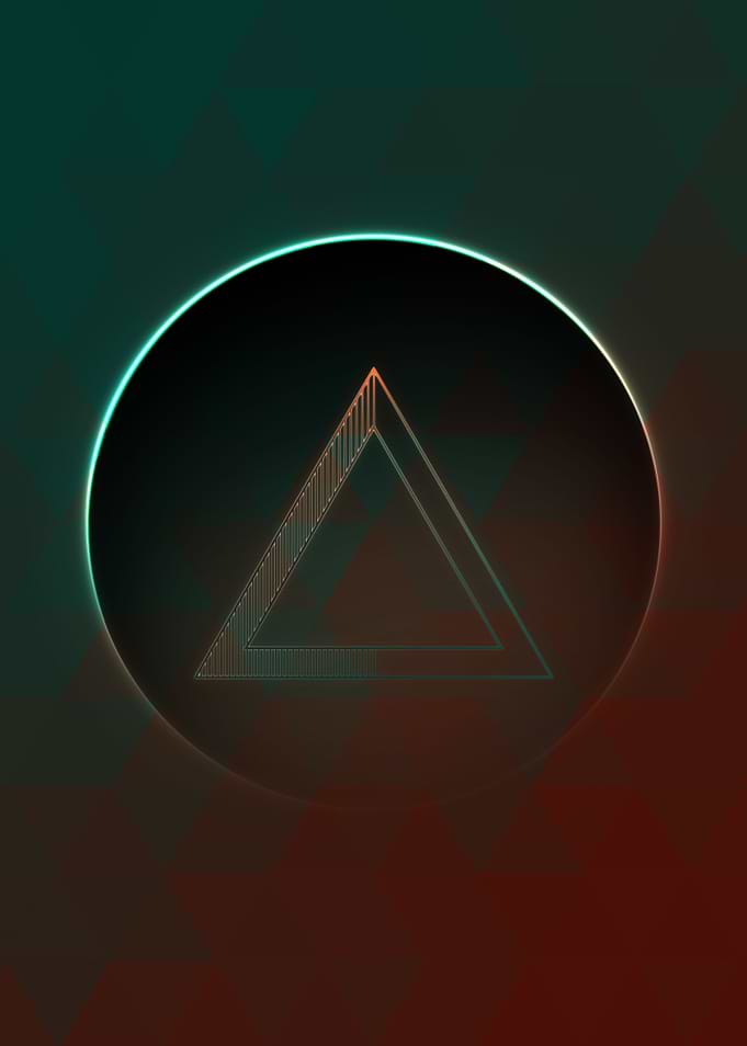 Neon Magic Circle Sign Art