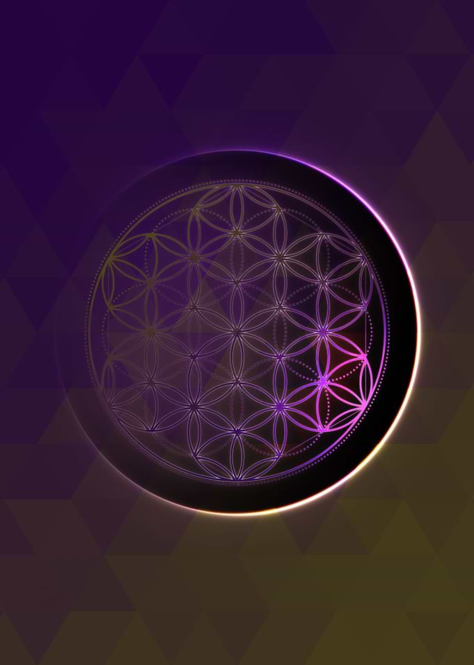 Vector Neon Glyph Rune Art