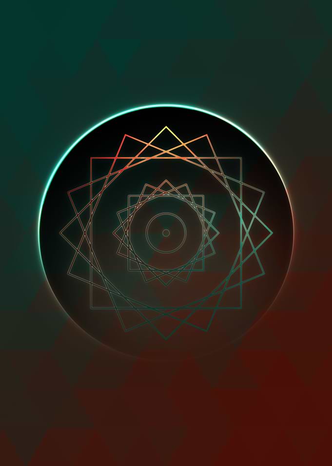 Glowing Glyph Seal Circle